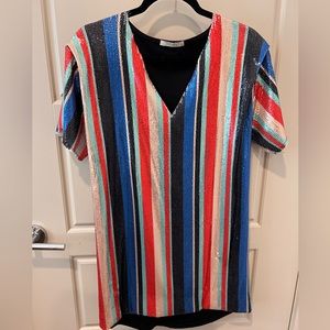 Zara sequin party mini dress